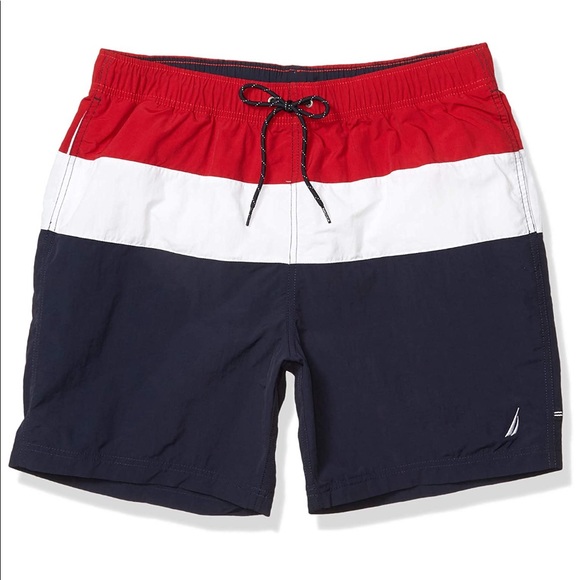 Nautica Other - Nautica Men's Colorblock Swim Shorts Swim Trunks